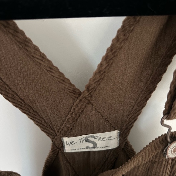 Free People Ziggy Brown Cord Overalls - Picture 3 of 7